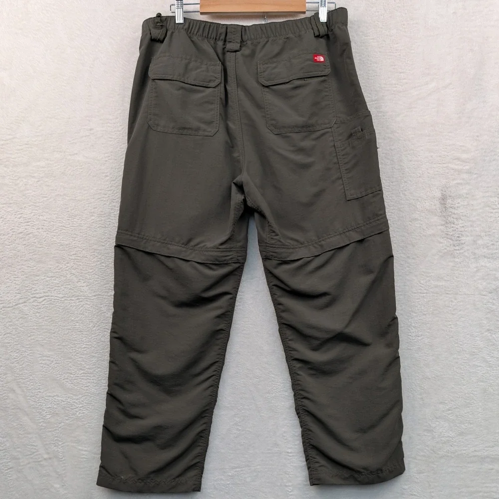 The North Face Convertible Pants Mens 38x30 Large Olive Green Gorpcore Hiking